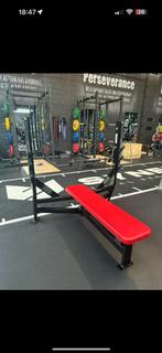 Hammer strength bench press als nieuw, Ophalen, Zo goed als nieuw, Fitnessbank