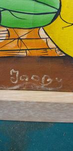 schilderij mensen , felle kleuren, Ophalen of Verzenden, 'T Olde Gre-j, Info@toldegrej.nl, Endepoelstraat 20f Didam