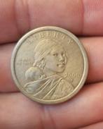 2000 P Sacagawea Dollarmunt met haar kind, Postzegels en Munten, Ophalen of Verzenden