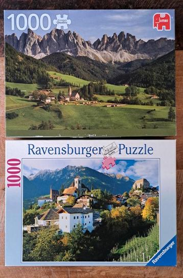 Puzzel 1000 stukjes Ravensburger en Jumbo