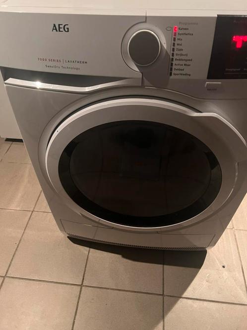 Aeg warmtepompdroger 7000 series, Witgoed en Apparatuur, Wasdrogers, Gebruikt, Overige typen, 8 tot 10 kg, Minder dan 85 cm, Energieklasse A of zuiniger