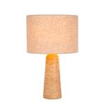 Lucide NIMUE - Tafellamp - Ø 30 cm - 1xE27 - Taupe, Nieuw, Ophalen of Verzenden, A, Minder dan 50 cm