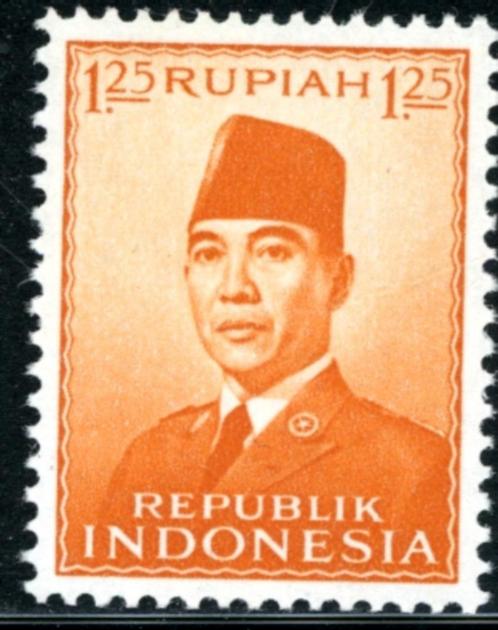 Indonesie 82-pf - President Soekarno, Postzegels en Munten, Postzegels | Azië, Postfris, Zuidoost-Azië, Ophalen of Verzenden