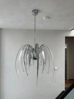 Moderne designer hanglamp met metalen details, Ophalen, Zo goed als nieuw, Metaal, 75 cm of meer