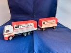Vrachtwagen met aanhanger, Hobby en Vrije tijd, Modelauto's | 1:50, Ophalen of Verzenden, Gebruikt, Bus of Vrachtwagen