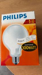 Philips Softone lamp 100 watt E 27, 60 watt of meer, Nieuw, Soft of Flame, Gloeilamp