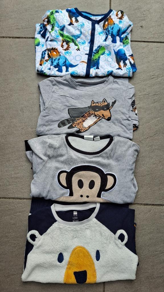 122-128 lange pyjama's 4X winter Hema, Kinderen en Baby's, Kinderkleding | Maat 122, Zo goed als nieuw, Jongen of Meisje, Nacht- of Onderkleding