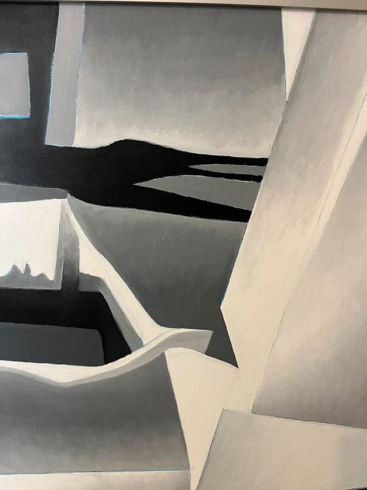 Ido Vunderink - abstract olieverfschilderij, Antiek en Kunst, Kunst | Schilderijen | Abstract, Ophalen