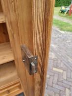 Antieke Grenen Zuilen Kast met Lade, Ophalen