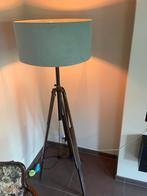 Vintage Driepoot Vloerlamp, Ophalen, Zo goed als nieuw, Hout, 150 tot 200 cm