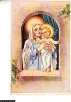 Ansichtkaart	Maria & Jezus, Verzenden, 1940 tot 1960, Ongelopen, Feest(dag)