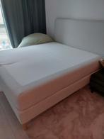 Dunvik Boxspring 180x200 - Comfortabel Slapen, Ophalen, Grijs, Tweepersoons, Zo goed als nieuw