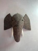 Vilten Olifant Wanddecoratie als nieuw,  jungle kamer, Ophalen of Verzenden, Zo goed als nieuw