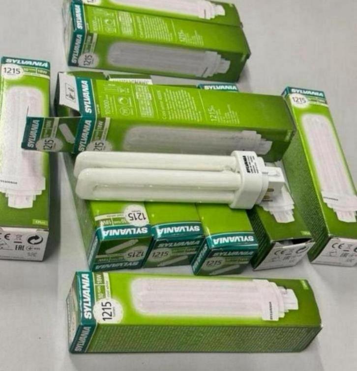 10X Sylvania LYNX-DE CFL 18W 4000K G24q-2 lamp 1215 lumen, Huis en Inrichting, Lampen | Losse lampen, Nieuw, Spaarlamp, Ophalen of Verzenden