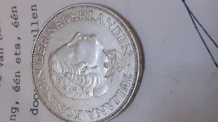 Rijkdaalder 1962 met klop Amerika, Postzegels en Munten, Munten | Nederland, Euro's, Koningin Beatrix, Verzenden