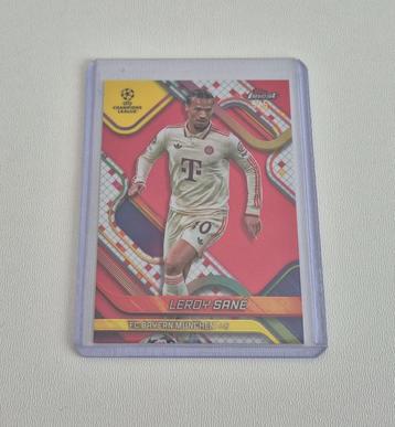 Topps Finest 24/25 UCC Leroy Sane 5/5 Red Refractor  beschikbaar voor biedingen
