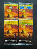 Pokemon Sealed: 4x I choose you Packs + Ash’s Pikachu Sealed, Ophalen of Verzenden, Zo goed als nieuw, Boosterbox