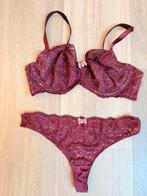 Hunkemöller setje - BH 85E - String L, Hunkemöller, Verzenden, Rood, Setje