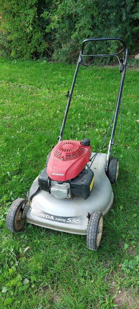 Honda HRS536C Gazonmaaier, Tuin en Terras, Grasmaaiers, Gebruikt, Benzine-grasmaaier, 50 cm of meer, Cirkelmaaier, Mulchfunctie