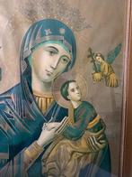 Icoon Madonna met Kind in Gouden Lijst, Antiek en Kunst, Antiek | Religie, Ophalen of Verzenden