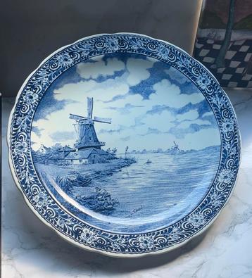 Antieke/vintage. Royal delfts. Decoratief groot bord 1978 beschikbaar voor biedingen