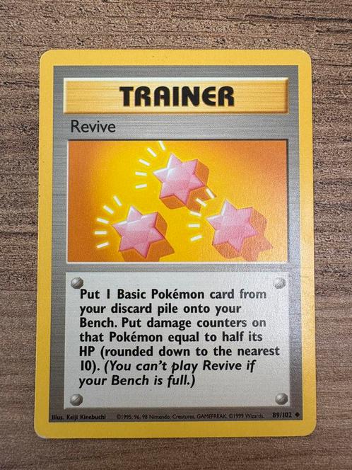 Revive 89/102 Base Set ENG (NM), Hobby en Vrije tijd, Verzamelkaartspellen | Pokémon, Zo goed als nieuw, Losse kaart, Ophalen of Verzenden