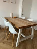 Zeer stevige steigerhouten eettafel 170 x90, Ophalen, Overige materialen, Gebruikt, 50 tot 100 cm