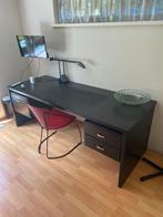 Groot zwarte heren bureau, Ophalen, Gebruikt, Bureau