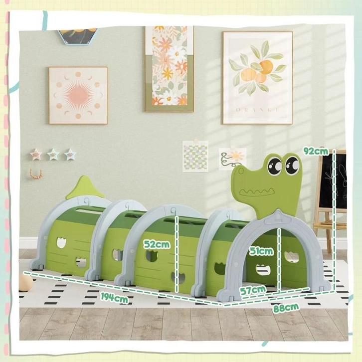 Krokodil Speeltunnel voor Kinderen speeltoestel, Kinderen en Baby's, Speelgoed | Buiten | Los speelgoed, Nieuw, Ophalen of Verzenden