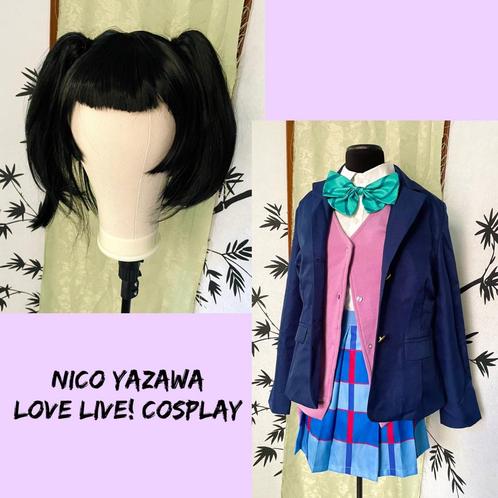 Love Live! Nico Yazawa schoolgirl cosplay outfit maat L/XL, Hobby en Vrije tijd, Kostuums, Theaterbenodigdheden en LARP, Zo goed als nieuw
