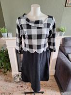 Margot MWM zwart wit geruiten jurk XXL 44 | Gratis Verzenden, Kleding | Dames, Verzenden, Zwart, Maat 42/44 (L), Zo goed als nieuw