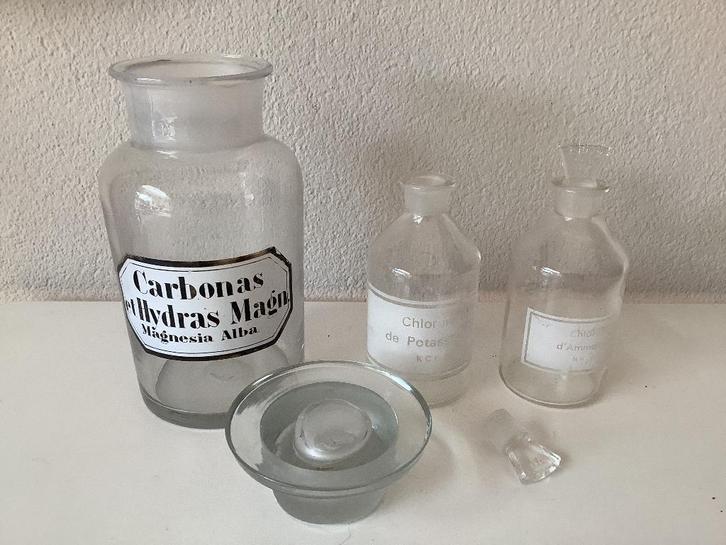 OUDE APOTHEKERS FLESSEN, Antiek en Kunst, Antiek | Glas en Kristal, Ophalen of Verzenden