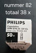 nr. 82 Philips capsuleline, 30 tot 60 watt, Halogeen (gloei)lamp, Nieuw, Bipin of Steekvoet