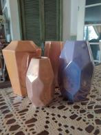 dK parelmoer vaasjes zalmroze (3), Huis en Inrichting, Woonaccessoires | Vazen, Overige kleuren, Ophalen of Verzenden, Minder dan 50 cm