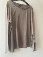 Pauw Amsterdam Zijden Top Taupe met Mouwen, Maat 38/40 (M), Beige, Ophalen of Verzenden, Zo goed als nieuw