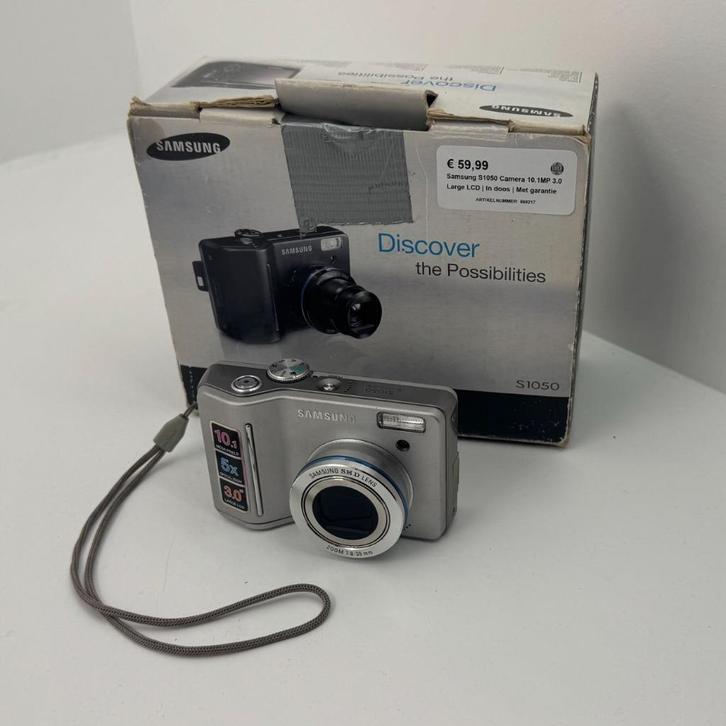 Samsung S1050 Camera 10.1MP 3.0 Large LCD | In doos | Met ga, Audio, Tv en Foto, Fotocamera's Digitaal, Zo goed als nieuw, Compact