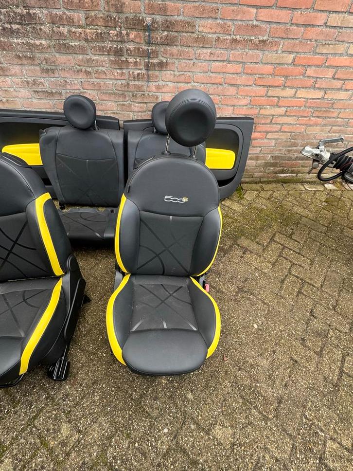 Fiat 500 Sport Interieur - Stoelen, Bank, Deurpanelen, Auto-onderdelen, Interieur en Bekleding, Fiat, Gebruikt, Ophalen