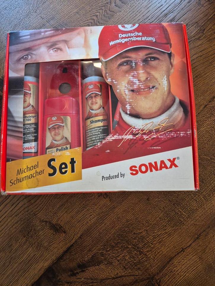 Was set Michael Schumacher, Verzamelen, Rookartikelen, Aanstekers en Luciferdoosjes, Zo goed als nieuw, Sigarenbandjes, Ophalen