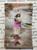 Bonne Année - dame met lang haar, Ophalen of Verzenden, 1920 tot 1940, Gelopen, Feest(dag)