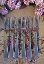 Set van 6 brocante dinervorken, gero zilmeta, nr. 755, Ophalen of Verzenden, Gebruikt, Rvs of Chroom