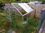 Tuinkas 190 bij 250 compleet incl. fundering, Ophalen, Polycarbonaat, Gebruikt, Aluminium