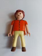 🎄 Playmobil poppetje oranje overhemd gele broek 2009 zgan, Ophalen of Verzenden, Zo goed als nieuw, Los playmobil