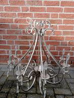 Design Kandelier RVS - Blikvanger!, Huis en Inrichting, Lampen | Kroonluchters, Ophalen, Design, Zo goed als nieuw, Metaal