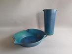vaas en schaal JED keramiek, Overige kleuren, Aardewerk of Porselein, Ophalen of Verzenden, Zo goed als nieuw