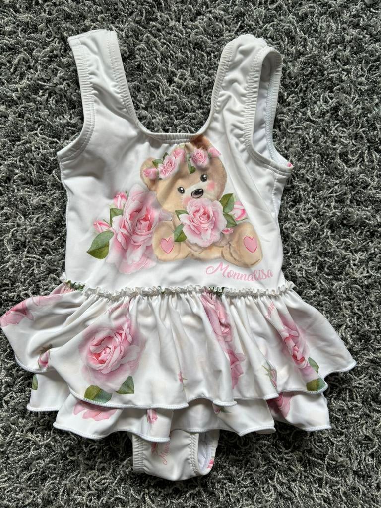 Monnalisa zwempak met beertje 68, Kinderen en Baby's, Ophalen of Verzenden, Zo goed als nieuw, Meisje, Pakje