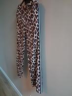 Panterprint broek met witte bies - Maat L, Bruin, Maat 42/44 (L), Ophalen of Verzenden, Zo goed als nieuw