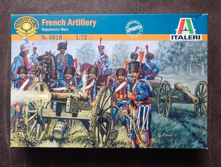Italeri 6018 French Line / Guard Artillery 1/72 figuren, Hobby en Vrije tijd, Modelbouw | Figuren en Diorama's, Gebruikt, Figuur of Figuren