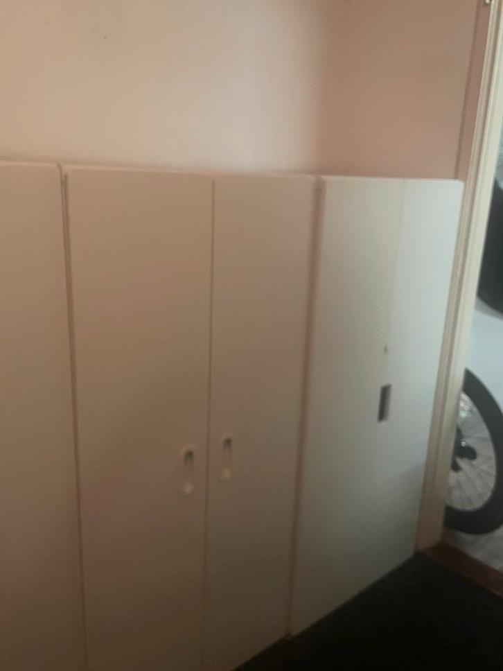 IKEA SMÅSTAD/PLATSA 3 Kledingkast(en) hang (2x)/plank (1), Huis en Inrichting, Kasten | Kledingkasten, Zo goed als nieuw, 100 tot 150 cm