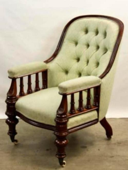 Victorian Library chair, Antiek en Kunst, Antiek | Meubels | Stoelen en Banken, Ophalen