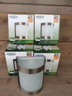 4x massive vilnius wandlamp RVS - E27 max 60w, Ophalen, Nieuw, Glas
